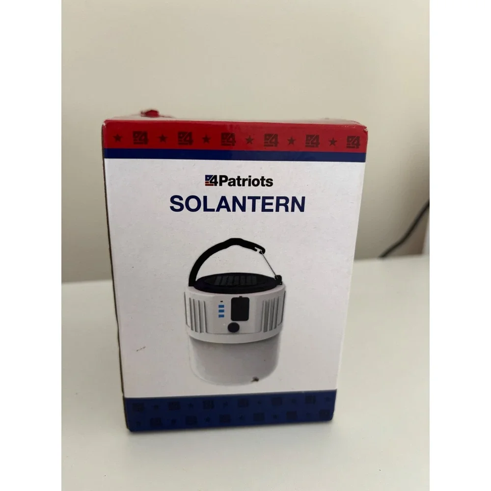 4Patriots SoLantern Solar Powered Portable LED Camping Lantern Emergency Light